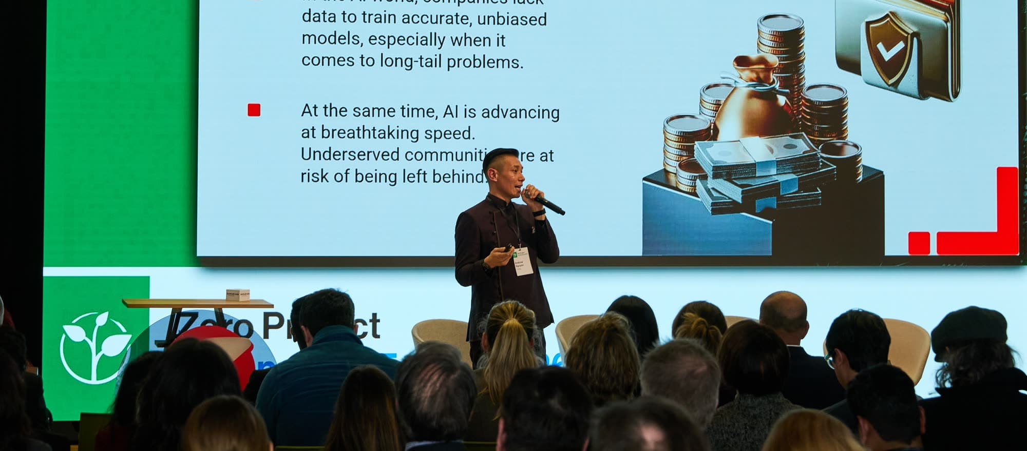 Dru Nguyen speaking at Zero Project Conference 2026